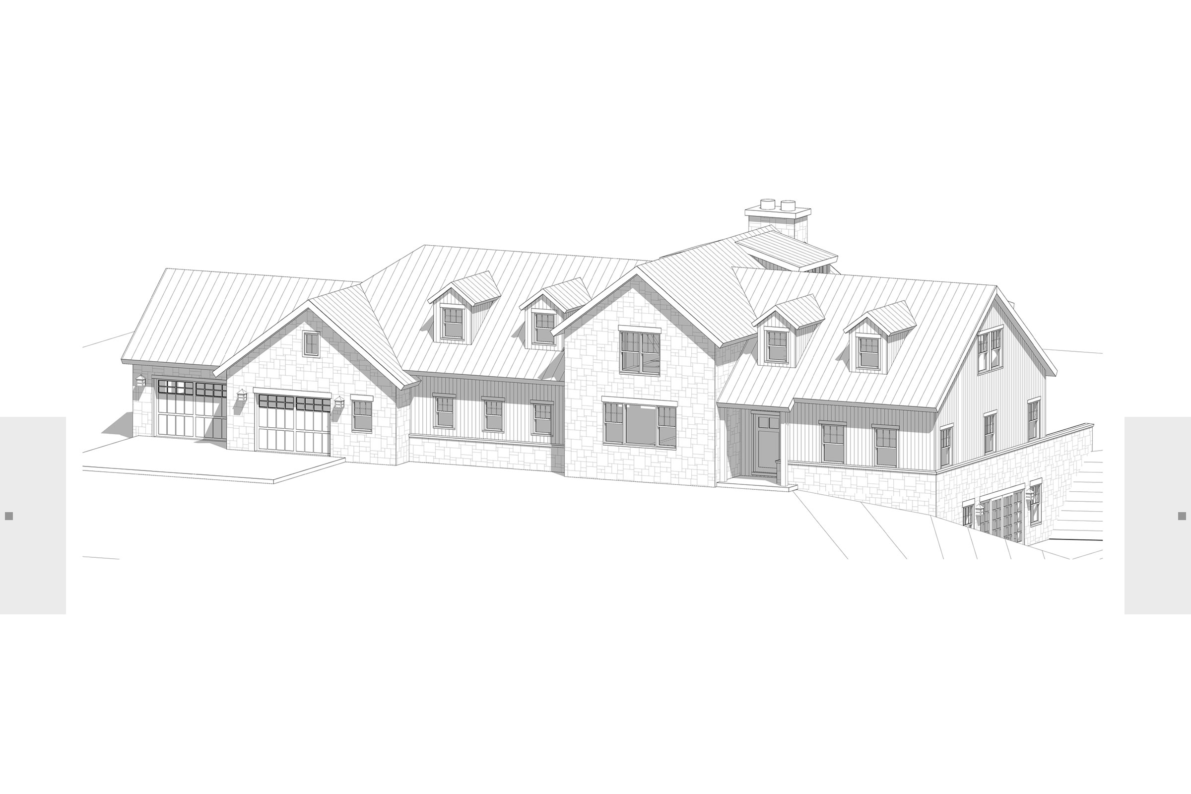 Sketch rendering of home